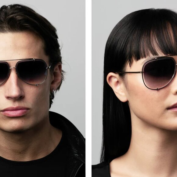 NEW DITA TALON-23007-D 18K GOLD GREY UNISEX TITANIUM SUNGLASSES DITA - Picture 5 of 16